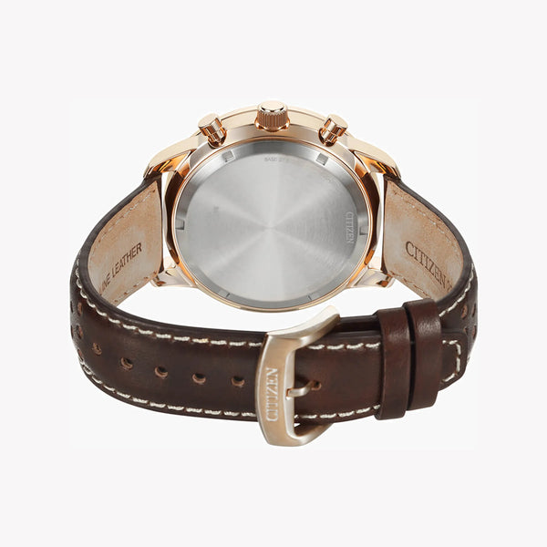 Citizen Men's Gold Stainless Steel, Brown Leather | Ca4503-18l by i-watch