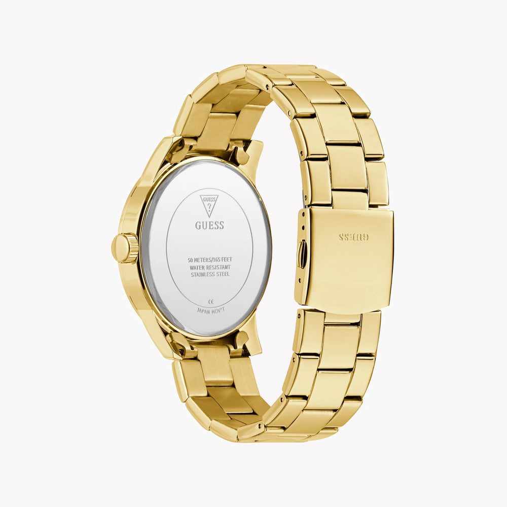 Guess Men's Gold Stainless Steel Watch, Gold Dial | Gw0915g1 by i-watch