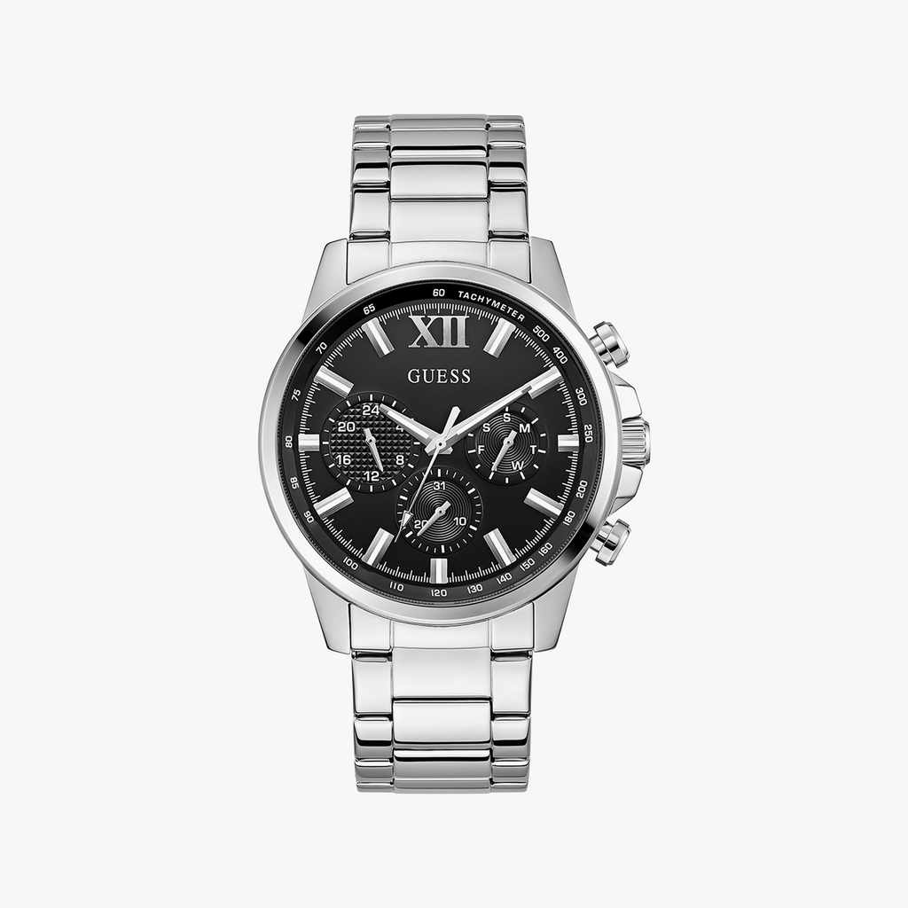 GUESS GW0900G1: Bold Men's Watch with Silver Stainless Steel-i-Watch