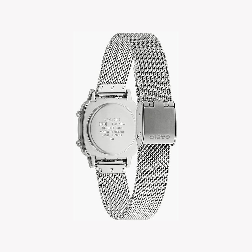 CASIO LA670WEM-7EF ELEGANT PRECISION - SILVER DIGITAL WATCH FOR THE MODERN WOMAN-i-Watch-2