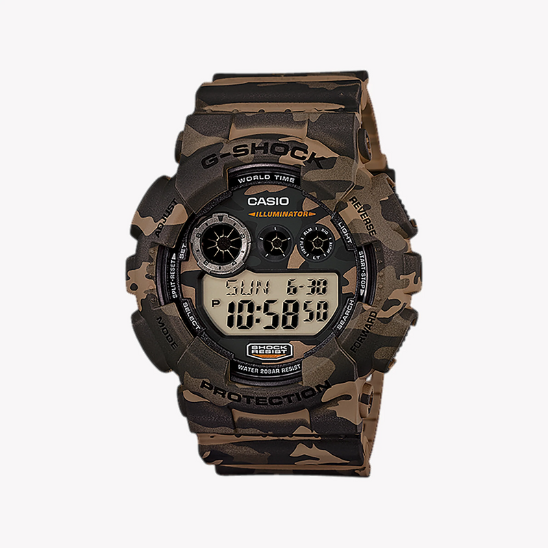 Casio G-Shock Gd-120cm-5d Rugged Elegance - Men's Adventure Timepiece In Brown Resin by i-watch