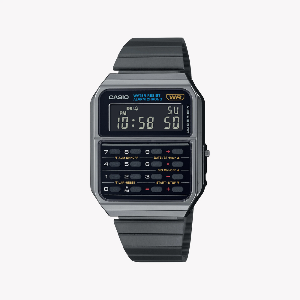 Casio Unisex Silver Watch, Retro Digital Dial | Ca-500wegg-1bdf by i-watch
