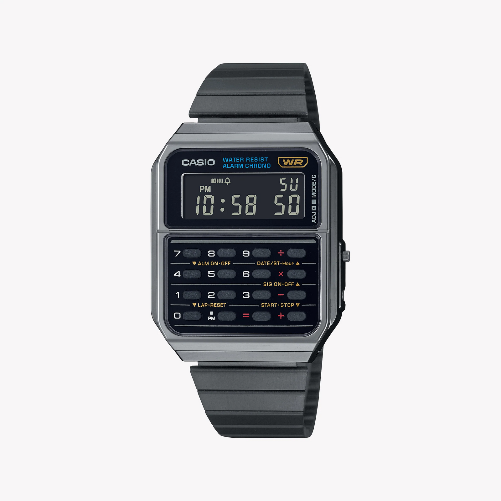 Casio Unisex Silver Watch, Retro Digital Dial | Ca-500wegg-1bdf by i-watch