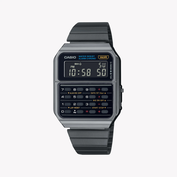 Casio Unisex Silver Watch, Retro Digital Dial | Ca-500wegg-1bdf by i-watch