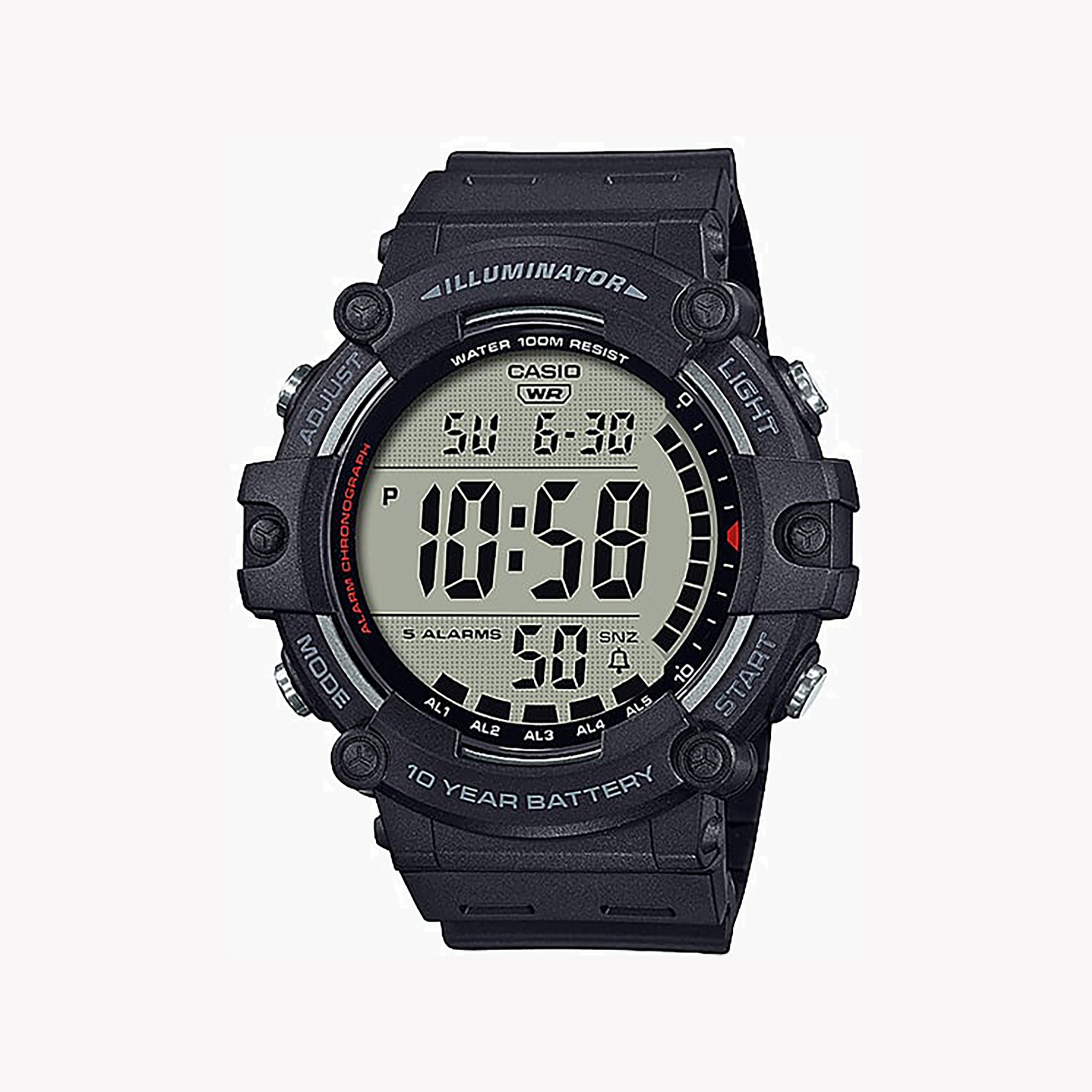 CASIO AE-1500WH-1AV ADVENTURE TIME - SPORTY & FUNCTIONAL MEN'S DIGITAL WATCH