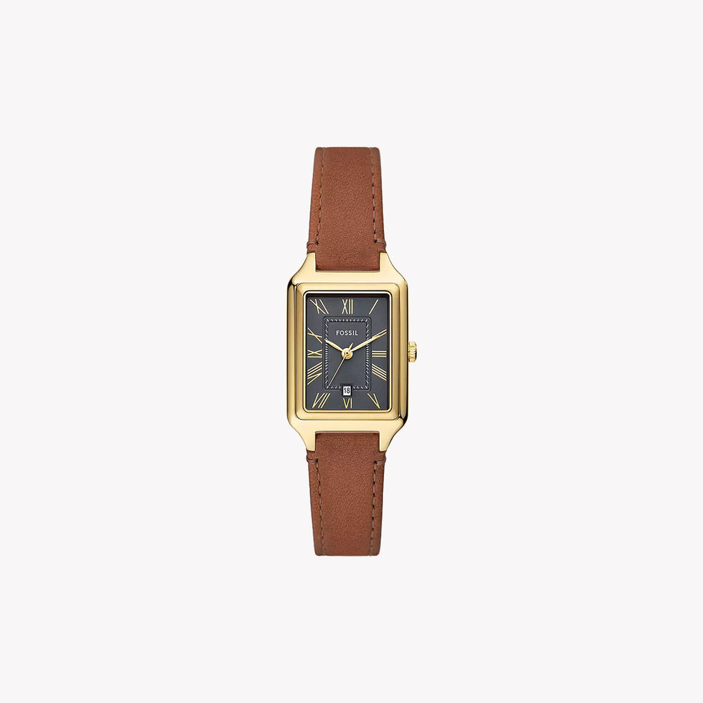 Fossil Women's Brown Leather Watch, Grey Dial | Es5303 by i-watch
