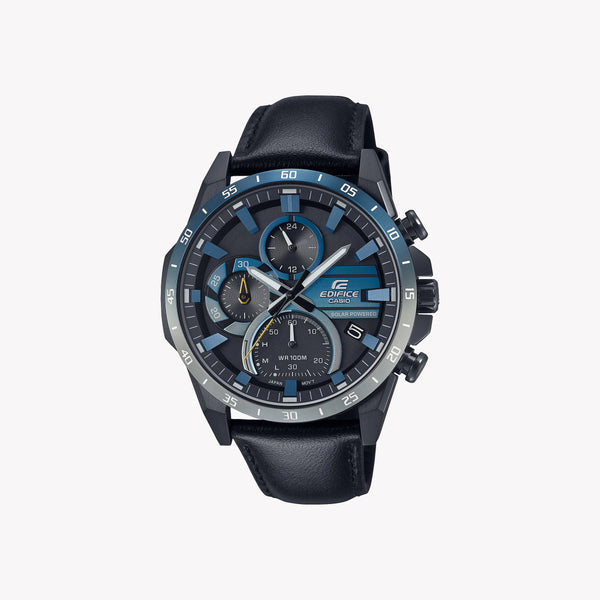 Casio Men's Stainless Steel Watch, Black Leather | Eqs-940nl-1avuef by i-watch