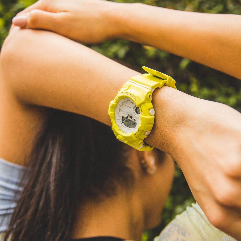 CASIO G-SHOCK GMA-B800-9ADR BOLD & BRIGHT - UNLEASH YOUR STYLE Women's Watch with vibrant yellow resin band and exceptional durability.-i-Watch-3