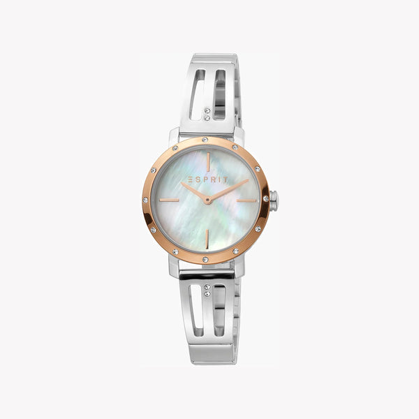 Esprit Women's Silver Stainless Steel Watch, White Dial | Es1l208m0025 by i-watch