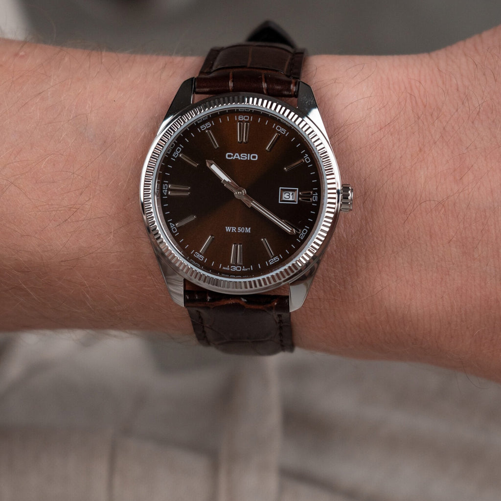 CASIO MTP-1302PL-5AVEF CLASSIC TIMELESS - ELEGANT MEN'S WATCH WITH LEATHER STRAP-i-Watch-2