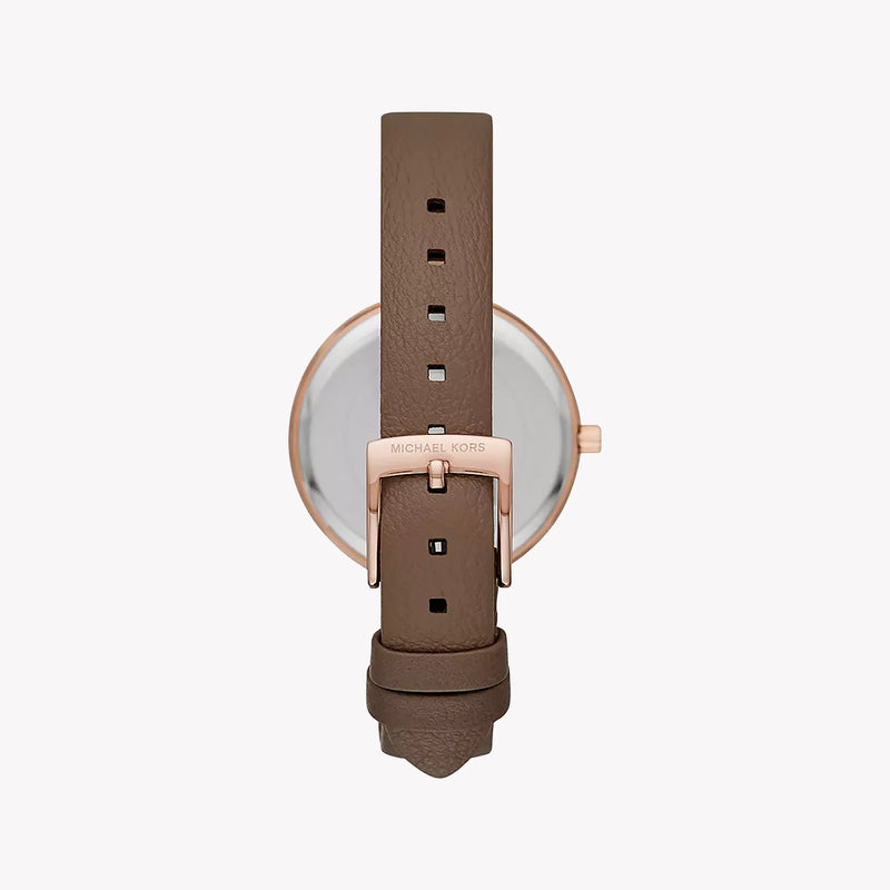Michael Kors Women's Rose Gold Watch, Brown Leather | Mk2832 by i-watch