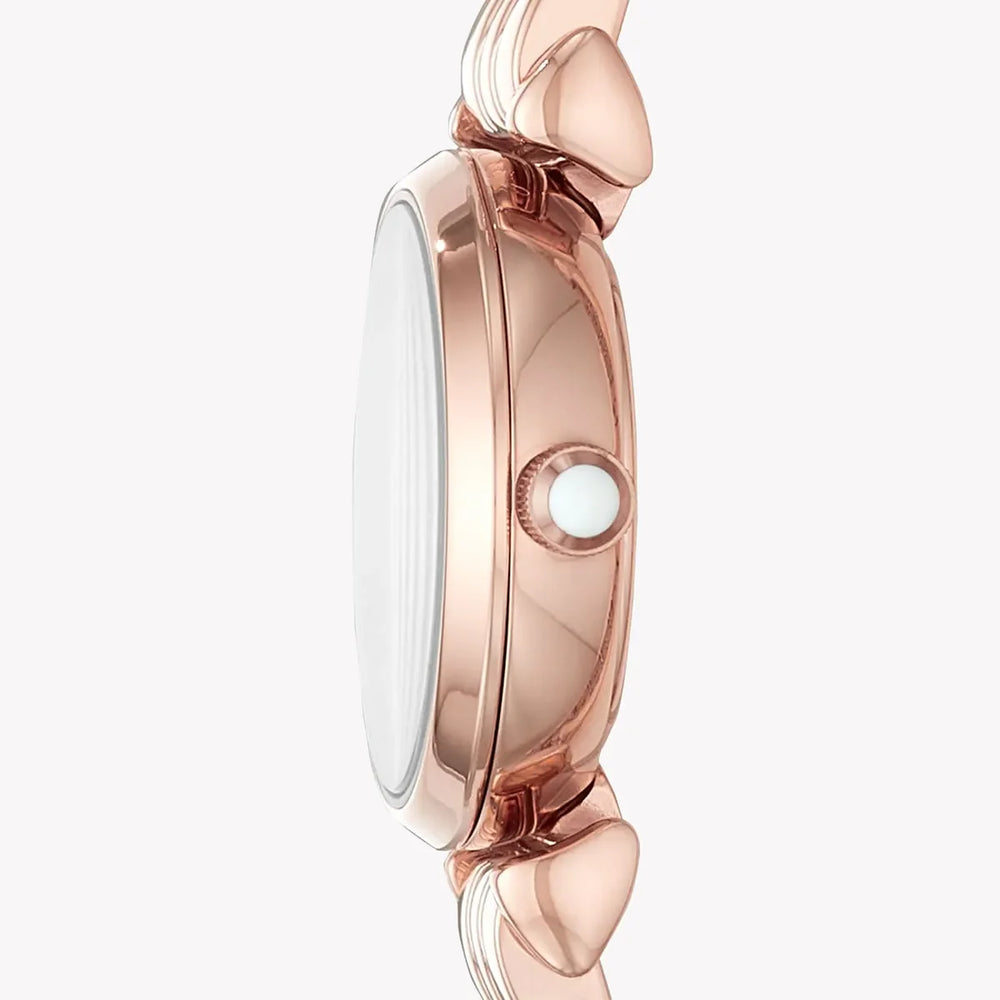 Emporio Armani Women's Rose Gold Watch, White Dial | Ar11266 by i-watch