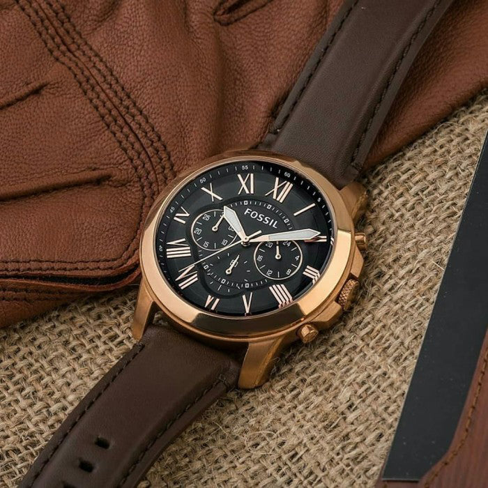 FOSSIL FS5068IE ELEGANT ROSE GOLD & BLUE DIAL - SOPHISTICATED WOMEN'S TIMEPIECE-i-Watch-4