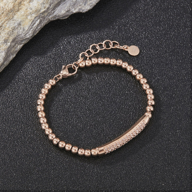 Zink Women's Rose Gold Stainless Steel Bracelet | Zfbr003rg