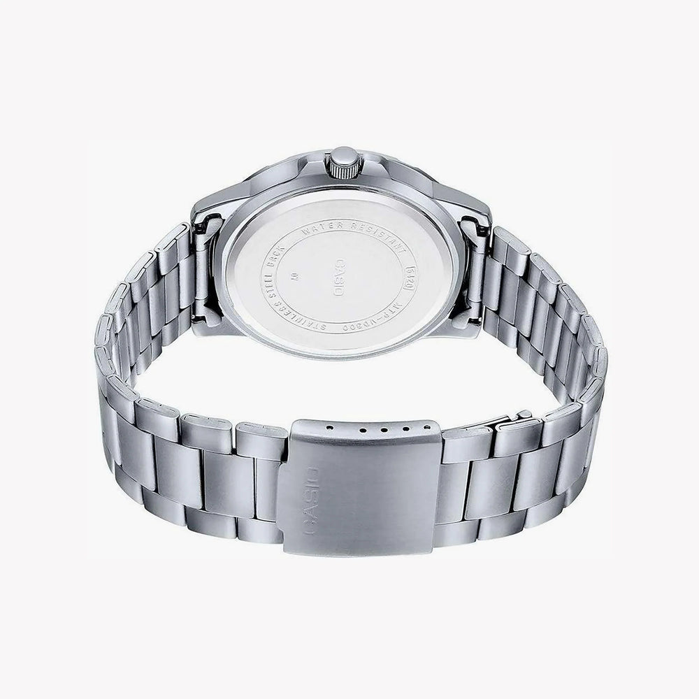 Casio Men's Silver Watch, Blue Dial | Mtp-Vd300d-2e by i-watch