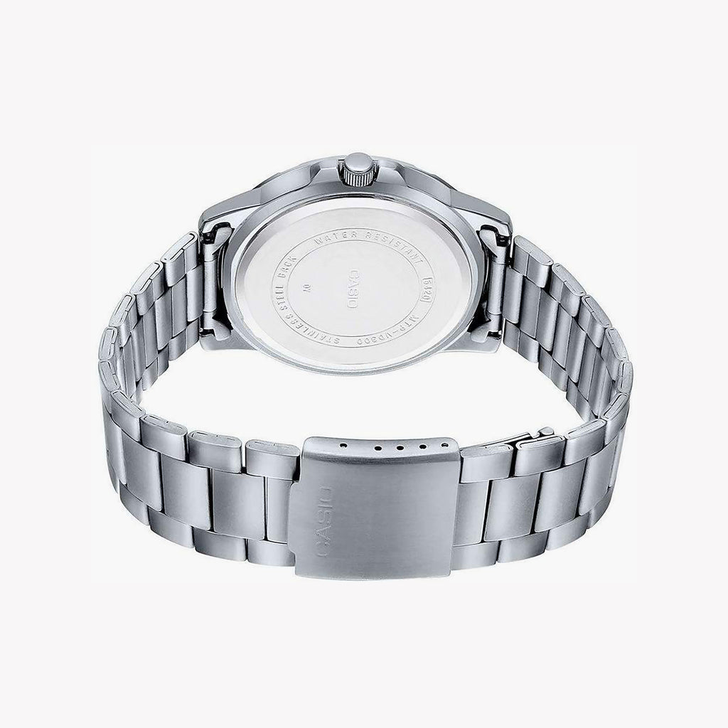 CASIO MTP-VD300D-2E - STYLISH STRENGTH: MEN'S BLUE DIAL STAINLESS STEEL WATCH-i-Watch-6