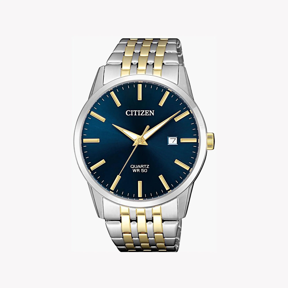 Citizen Men's Silver Watch, Blue Dial | Bi5006-81l by i-watch