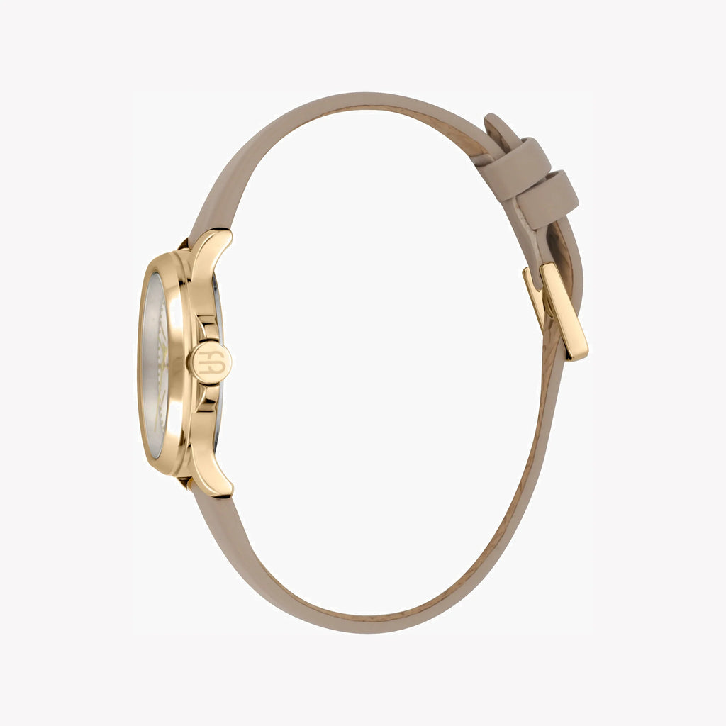 ESPRIT Women's Watch with Silver Stainless Steel Case and Beige Leather Band-i-Watch-3