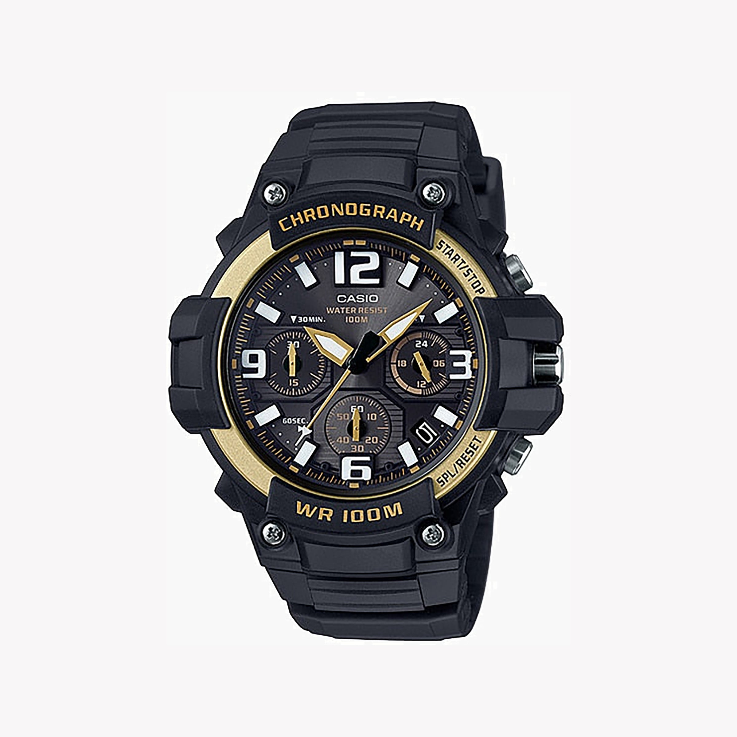 CASIO MCW-100H-9A2VDF ADVENTURE READY - RUGGED BLACK MEN'S WATCH WITH WATER RESISTANCE & STOPWATCH