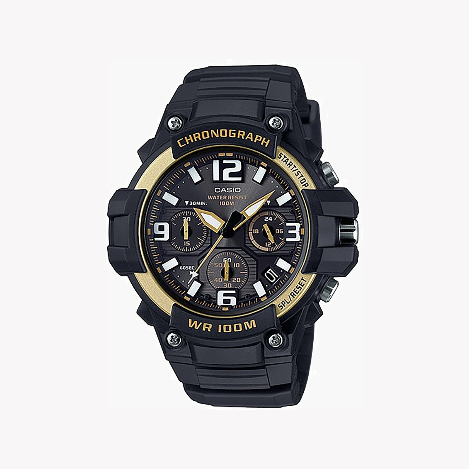 Casio Mcw-100h-9a2vdf Adventure Ready - Rugged Black Men's Watch With Water Resistance & Stopwatch by i-watch