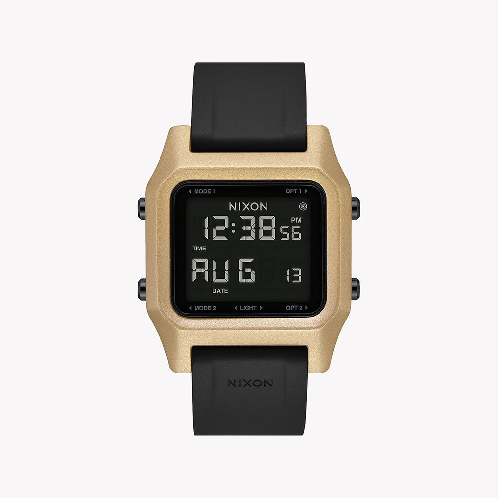 NIXON A1309-010 BOLD EXECUTION - MODERN BLACK & GOLD MEN'S TIMEPIECE