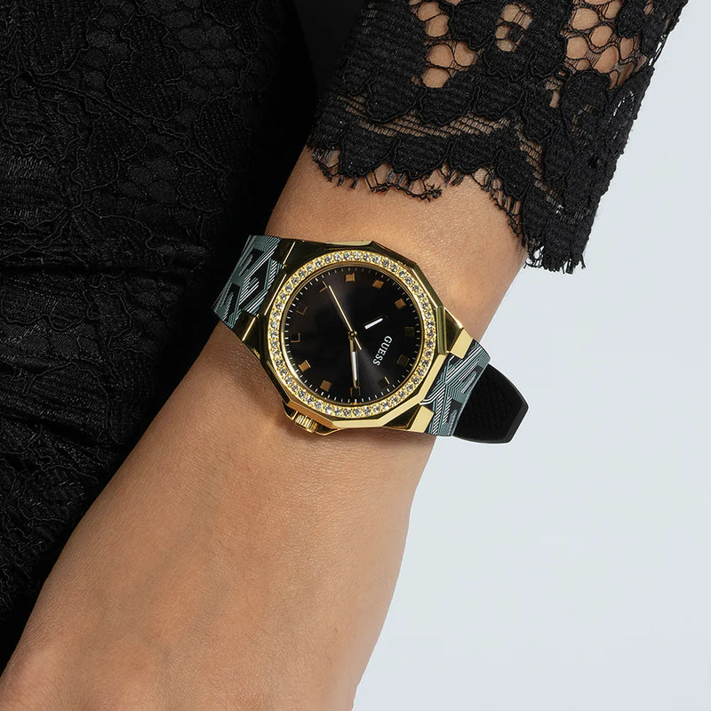 Guess Watches Women's Gold & Multicolor Leather Watch | Gw0598l2 by i-watch