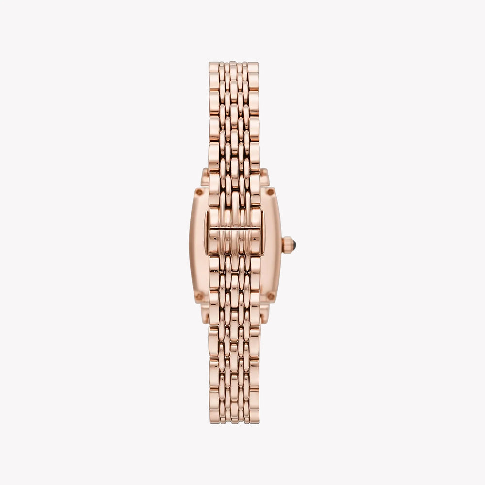 Emporio Armani Women's Rose Gold Watch, White Dial | Ar11406 by i-watch