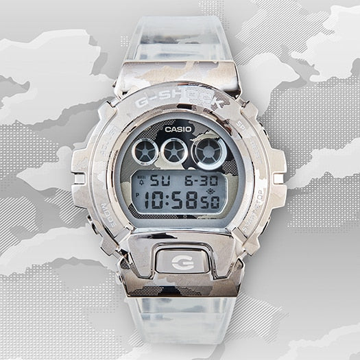 G-Shock Unisex White Resin Watch, Digital Dial | Gm-6900scm-1dr by i-watch