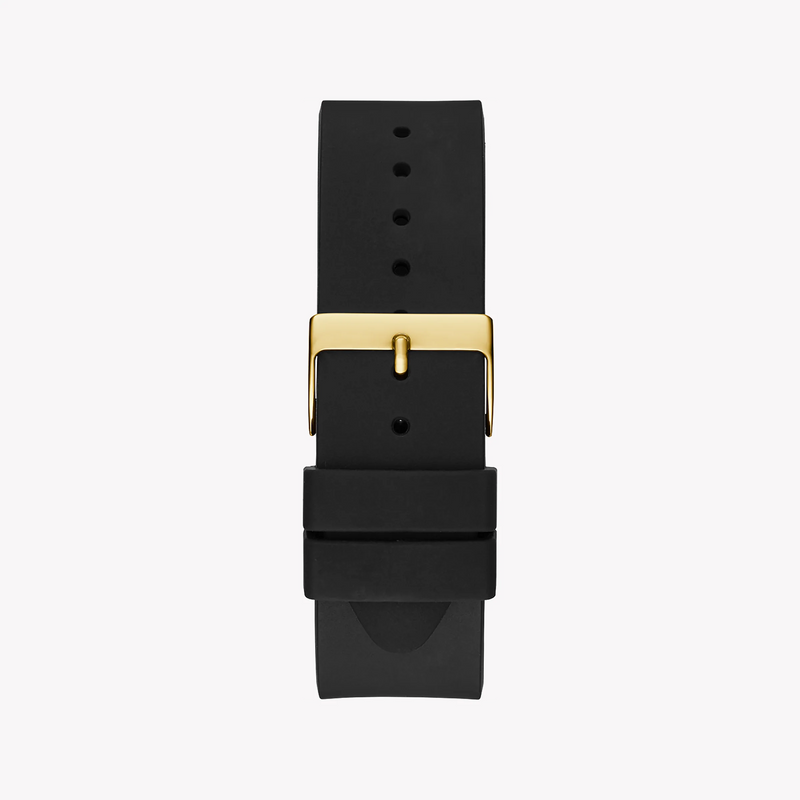 Guess Women's Gold Stainless Steel, Black Silicone | Gw0503g1 by i-watch