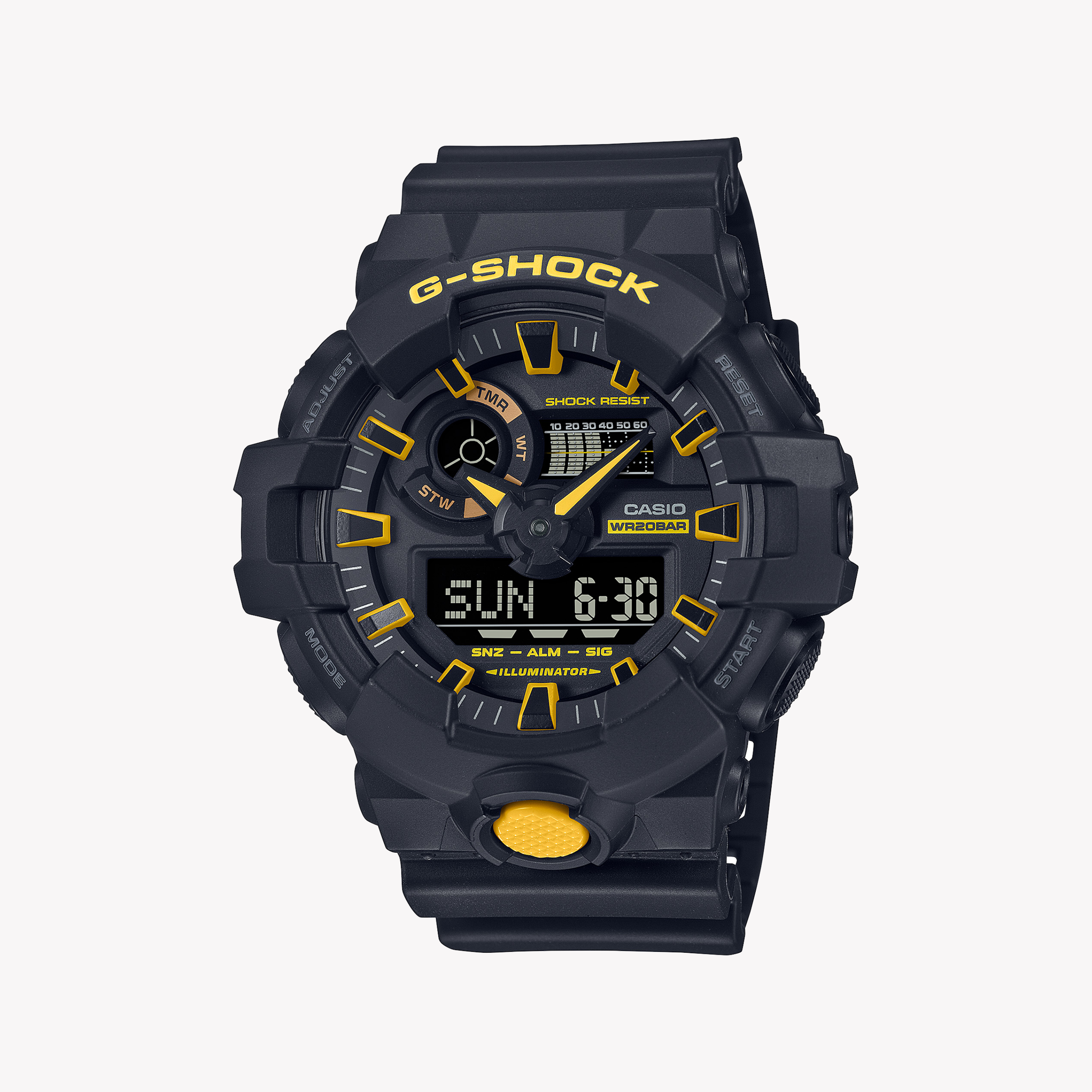 CASIO G-SHOCK GA-700CY-1ADR DYNAMIC ADVENTURER - MEN'S BOLD BLACK RESIN TIMEPIECE