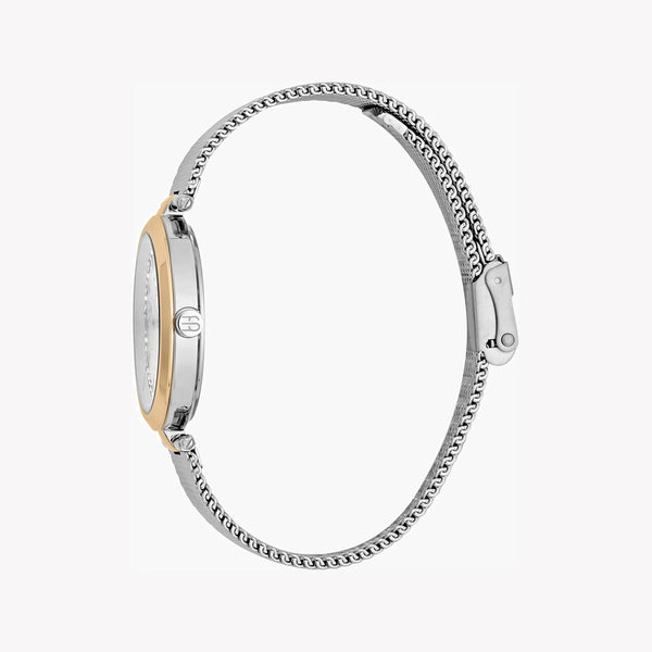 Esprit Women's Watch With Rose Gold Stainless Steel Case And Silver Stainless Steel Band by i-watch