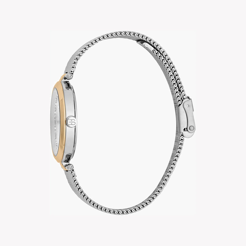 Esprit Women's Watch With Rose Gold Stainless Steel Case And Silver Stainless Steel Band by i-watch