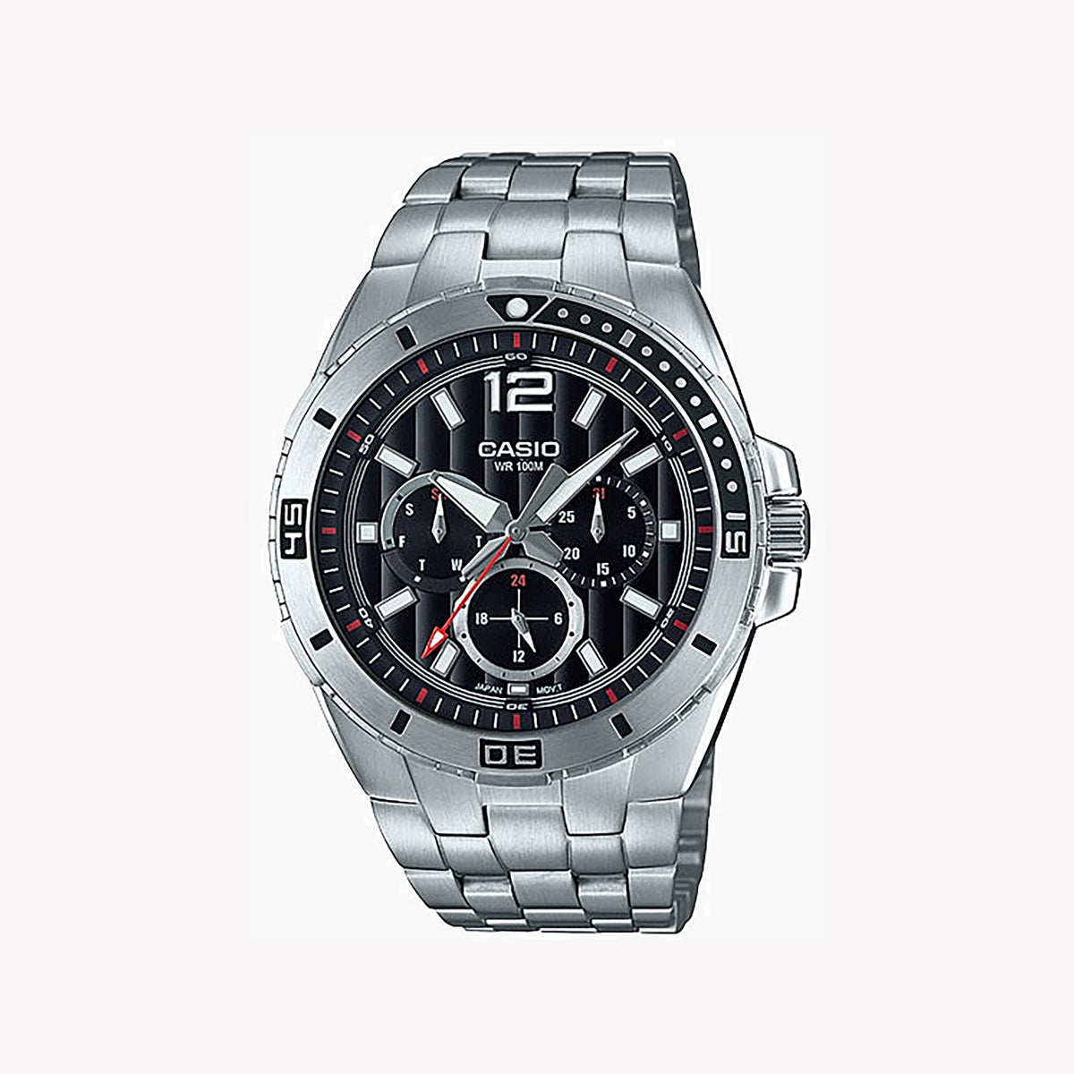 CASIO MTD-1060D-1A2VDF MEN'S ADVENTURE-READY STAINLESS STEEL WATCH - SPORTY ELEGANCE UNLEASHED