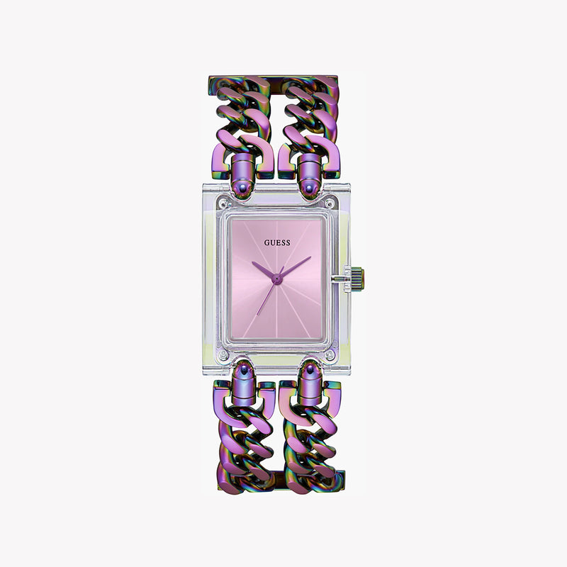 Guess Women's Multicolor Stainless Steel Watch, Pink Dial | Gw0669l2 by i-watch