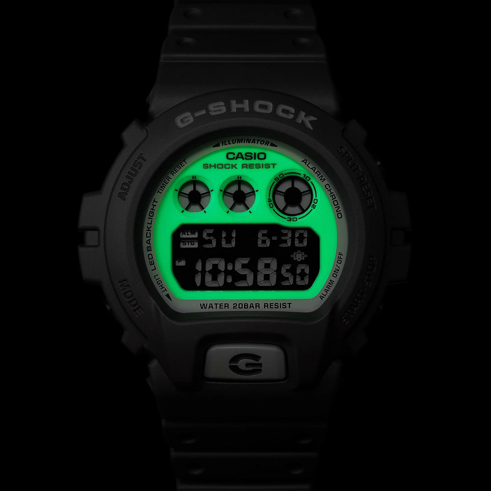 Casio Men's Grey Resin Watch, Digital Display | Dw-6900hd-8er by i-watch