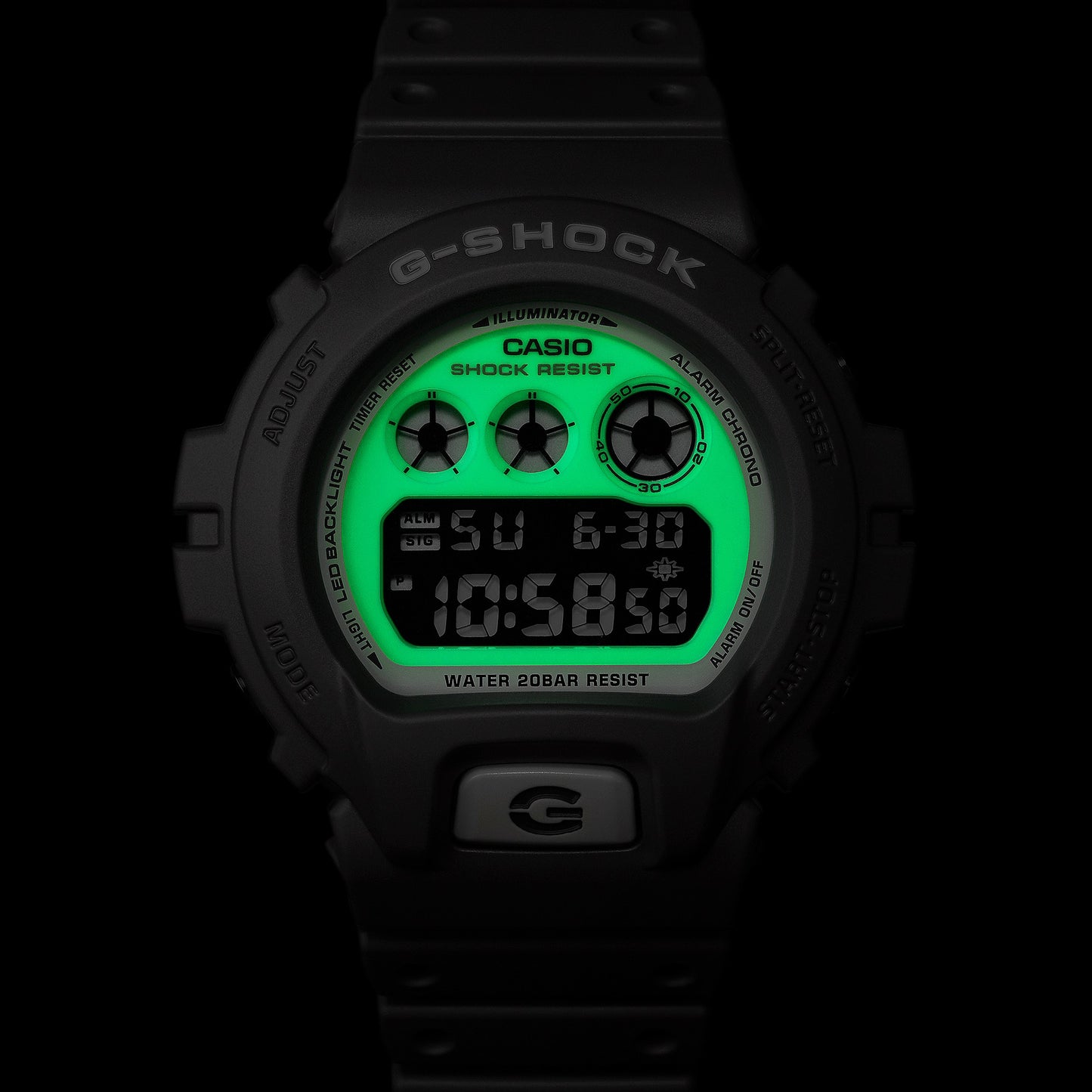 CASIO G-SHOCK DW-6900HD-8 OVERSIZE - HIDDEN GLOW SERIE Men's Watch