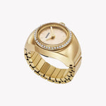 Watch Ring Two-Hand Gold-Tone Stainless Steel ES5319