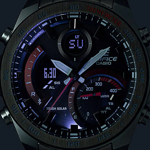 Edifice Men's Silver Stainless Steel Watch, Multicolour Dial | Ecb-900db-1aer by i-watch