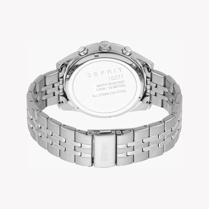 Esprit Men's Silver Stainless Steel Watch, Silver Dial | Es1g052m0045