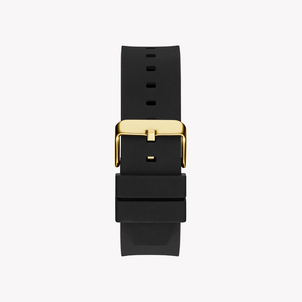 Guess Men's Gold Watch, Black Silicone Band | Gw0564g1 by i-watch