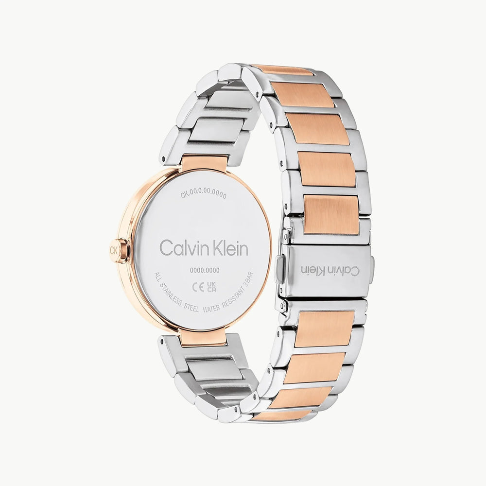 Ck Calvin Klein Women's Rose Gold Watch, Silver Dial | 25200251 by i-watch