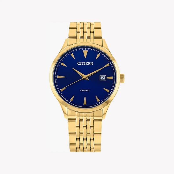Citizen Dz0062-58l Fine Gent - Stunning Gold & Blue Timepiece For Modern Men by i-watch