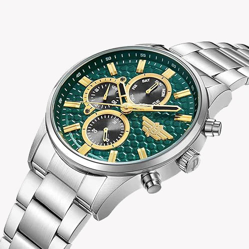 Police Men's Stainless Steel Green Dial, Silver | Pewjk2229406 by i-watch