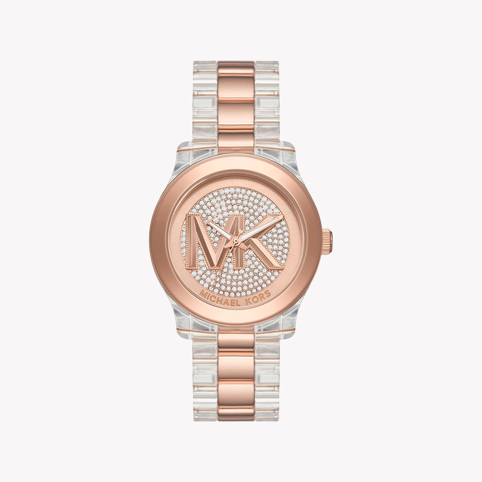Michael Kors Women's Silver-Rose Gold Watch, Rose Gold Dial | Mk7355 by i-watch