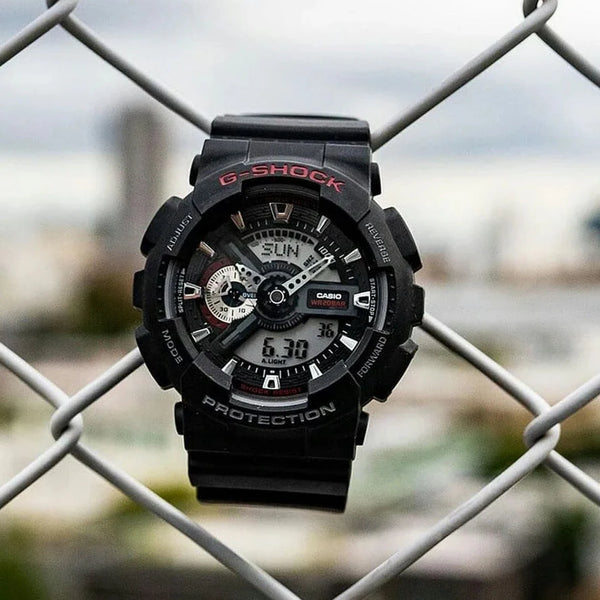G-Shock Men's Black Resin Watch, Bold Design | Ga-110-1a by i-watch