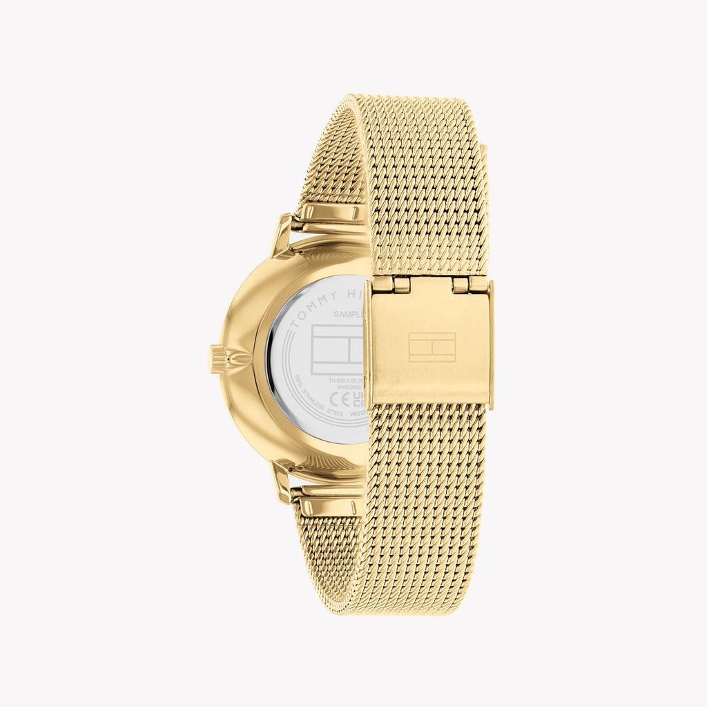 TOMMY HILFIGER 1782668 RADIANT GOLD GLAM - Women's Elegant Timepiece with Green Dial and Luxe Band-i-Watch-3