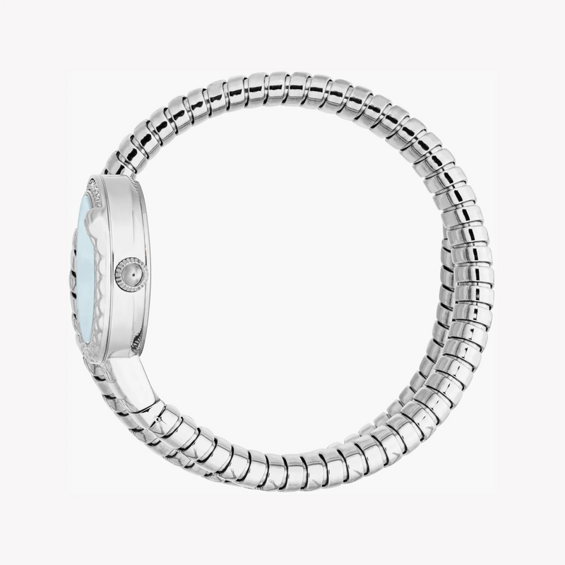 Just Cavalli Women's Silver Watch, Light Blue Dial | Jc1l301m0015 by i-watch