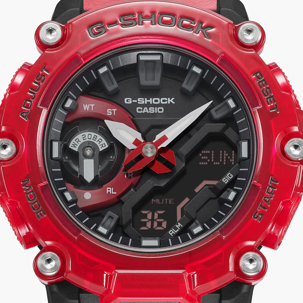 G-Shock Women's Pink Resin Watch, Digital Dial | Ga-2200skl-4adr by i-watch