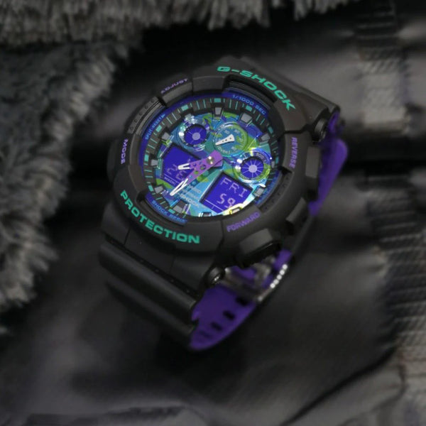 Casio G-Shock Ga-100bl-1adr - Rugged Elegance For Adventurous Men's Watch by i-watch