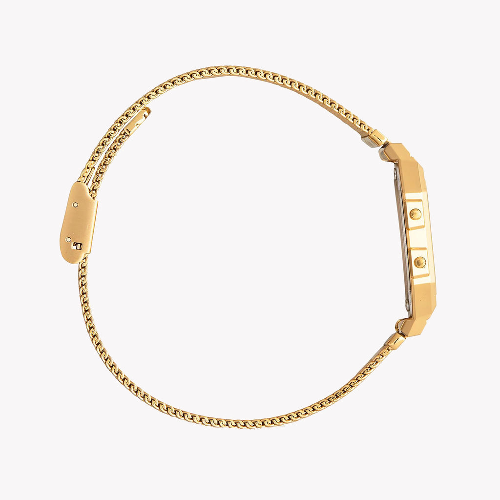 CASIO A700WEMG-9AEF ELEGANTLY MULTIFUNCTIONAL UNISEX WATCH - STYLISH RESIN DESIGN WITH MESH STRAP-i-Watch-4